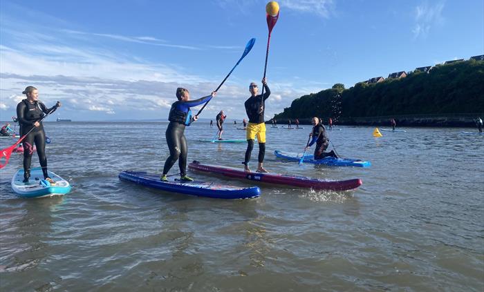 SUP Polo fun at Jackson's Bay.